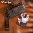 thumbnail image 6 of Wrangler Wristlet Wallet for Women RFID Blocking Bifold Wallets Card Cases & Money Organizers Clutch Wallets with Coin Purse, Coffee, 6 of 7
