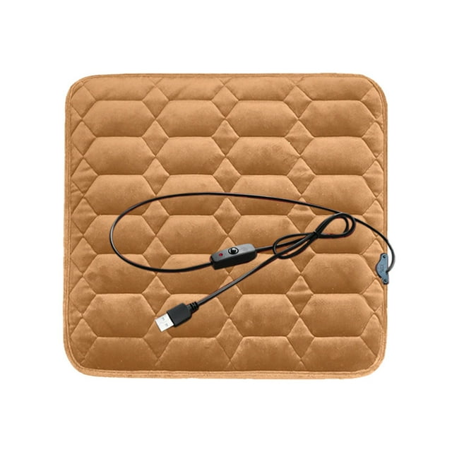 USB Heated Stadium Seat Cushion - 45x45cm, 2-Temp Control, Non-Slip - for Outdoor Stadium, Home, Winter Warmth