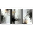 thumbnail image 7 of Drsoum Abstract Wall Art 16x24in3pcs Black Framed Minimalism Print Artwork for Bedroom living room Dining room Kitch, 7 of 7