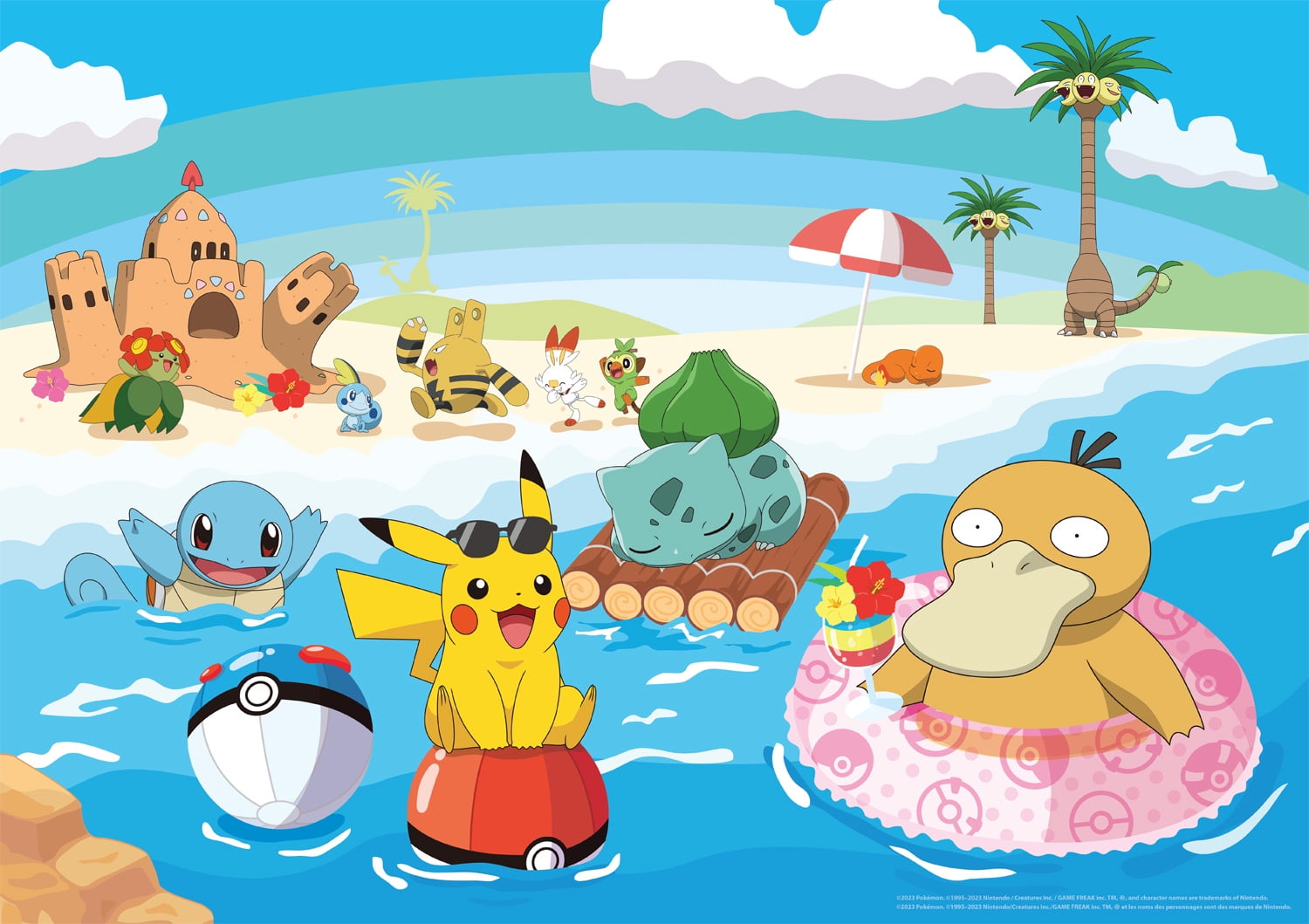 Buffalo Games 500-Piece Pokemon Island Time Interlocking Jigsaw Puzzle