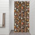thumbnail image 2 of Pioneer Flower Floral Print Pattern Shower Curtain 36"x72", Bathroom Decorative Shower Curtain Set with 12 Hooks, Waterproof Washable, 2 of 6