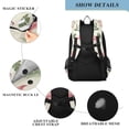 thumbnail image 4 of FORMRS School Backpack 17" Student Travel Bag with Laptop Compartment, Flamingo Palm Leaves Pattern, 4 of 7