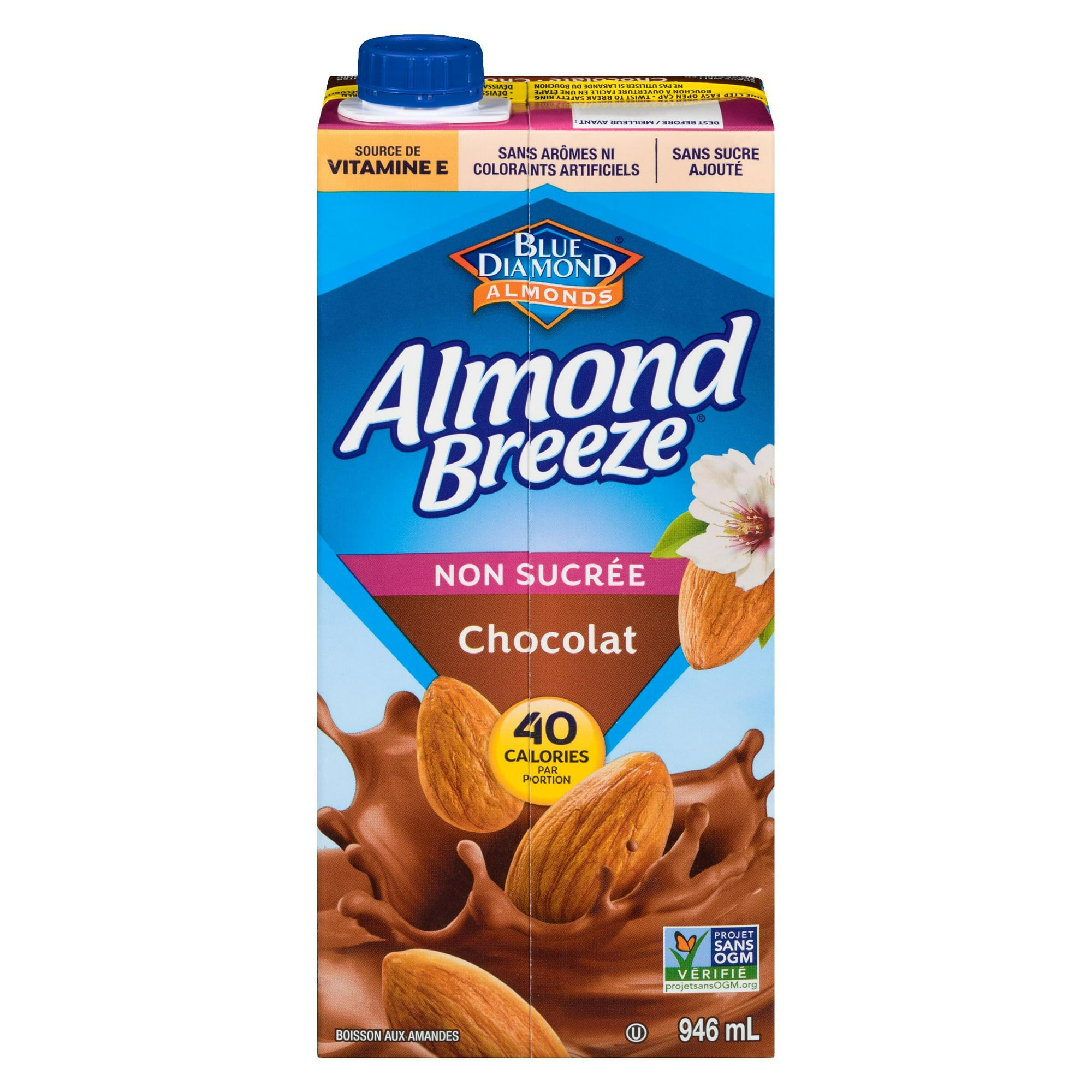 Blue Diamond Unsweetened Chocolate Almond Breeze 946 ML Walmart