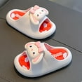 thumbnail image 5 of LIIPEE Girls Boys Slippers Summer Fashion Cartoon Open Toe Non- Soft Sole Flip Flops On Water Shoes Child Casual Beach Slipper,White,6.5-7 Years, 5 of 5