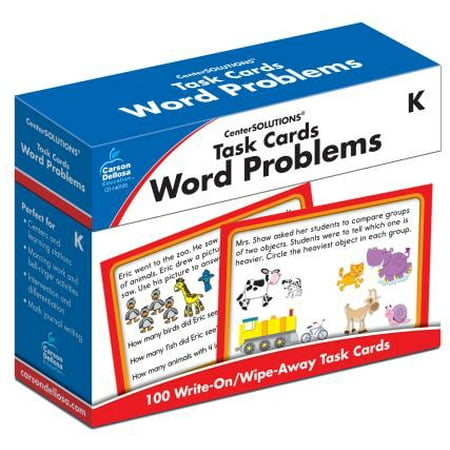 Task Cards: Word Problems, Grade K