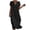 Black, variant on Linen Cotton Dress For Women Short Sleeve Round Neck Button Front Casual Dress for Weekend Errands Travel Lunch City Walks Everyday Vacation Style Summer