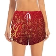 thumbnail image 4 of Lsque Merry Christmas Printed Women's Running Shorts with Liner Pockets,Elastic Quick Dry Workout Athletic Gym Yoga Shorts,Womens High Waist Shorts-XX-Large, 4 of 9