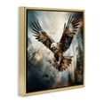 thumbnail image 4 of Stupell Industries Intense Eagle Spreading Wings Animals & Insects Painting Gold Floater Framed Canvas Art Print Wall Art, 25 x 25, 4 of 10
