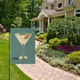 thumbnail image 2 of Yayeee Garden Flag 12" x 18" Double Sided Outdoor Yard Lawn Holiday Decorations, Beige Martini, 2 of 6