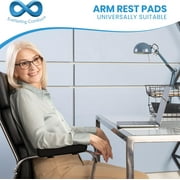 Everlasting Comfort Memory Foam Arm Rest Pads, Chair Arm Covers for Office and Gaming