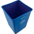 thumbnail image 3 of Global Industrial Square Recycling Trash Can, 35 Gallon, Blue, 3 of 5