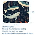 thumbnail image 5 of Whale Printed Non-Slip Rubber Bottom Gaming Mouse Pad 8.3x9.8 Inch Square Office and Gaming Mouse Mat, 5 of 6