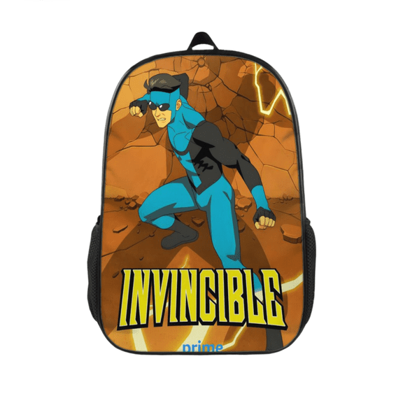 GYLJY25 Backpack, Invincible Printed Durable Polyester Backpack with Side Pockets for School, Travel & Daily Outdoor Use 17 inch