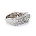 thumbnail image 3 of Cluster Halo Diamond Engagement Ring, Twisted Diamond Shank Ring, Solitaire With Accents Diamond Ring, 2.5 Ct Simulated Diamond, 925 Sterling Silver, Proposal Ring, 3 of 5