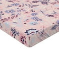 thumbnail image 4 of Ambesonne Floral Design Fitted Sheet, Springtime Flowers, Queen Size, Rose Lavender Maroon, 4 of 5