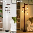 thumbnail image 6 of ACE-LIGHTS,68 Inch 3 Lights Dimmable Industrial Floor Lamp,Farmhouse Tree Floor Lamp,Wood Standing Lamp,Sturdy Base Tall Vintage Pole Light,Metal Black Floor Lamps for Living Room,Bedroom,Office., 6 of 9