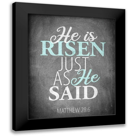 Allen, Kimberly 12x14 Black Modern Framed Museum Art Print Titled - He is Risen