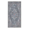 thumbnail image 3 of Nicole Curtis Machine Washable Vintage Boho Light Blue Multi 2' x 3'9" Area Rug, (2' x 4'), 3 of 10