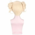 thumbnail image 6 of High-Temperature Silk Split-Band Clip-in Wig - Golden Ponytail & Bangs, Adjustable Clip-in Synthetic Hair, Fashion Wig for Girls, Cosplay Party Wig, Holiday Wig Wedding, Halloween, Christmas,Season,, 6 of 8