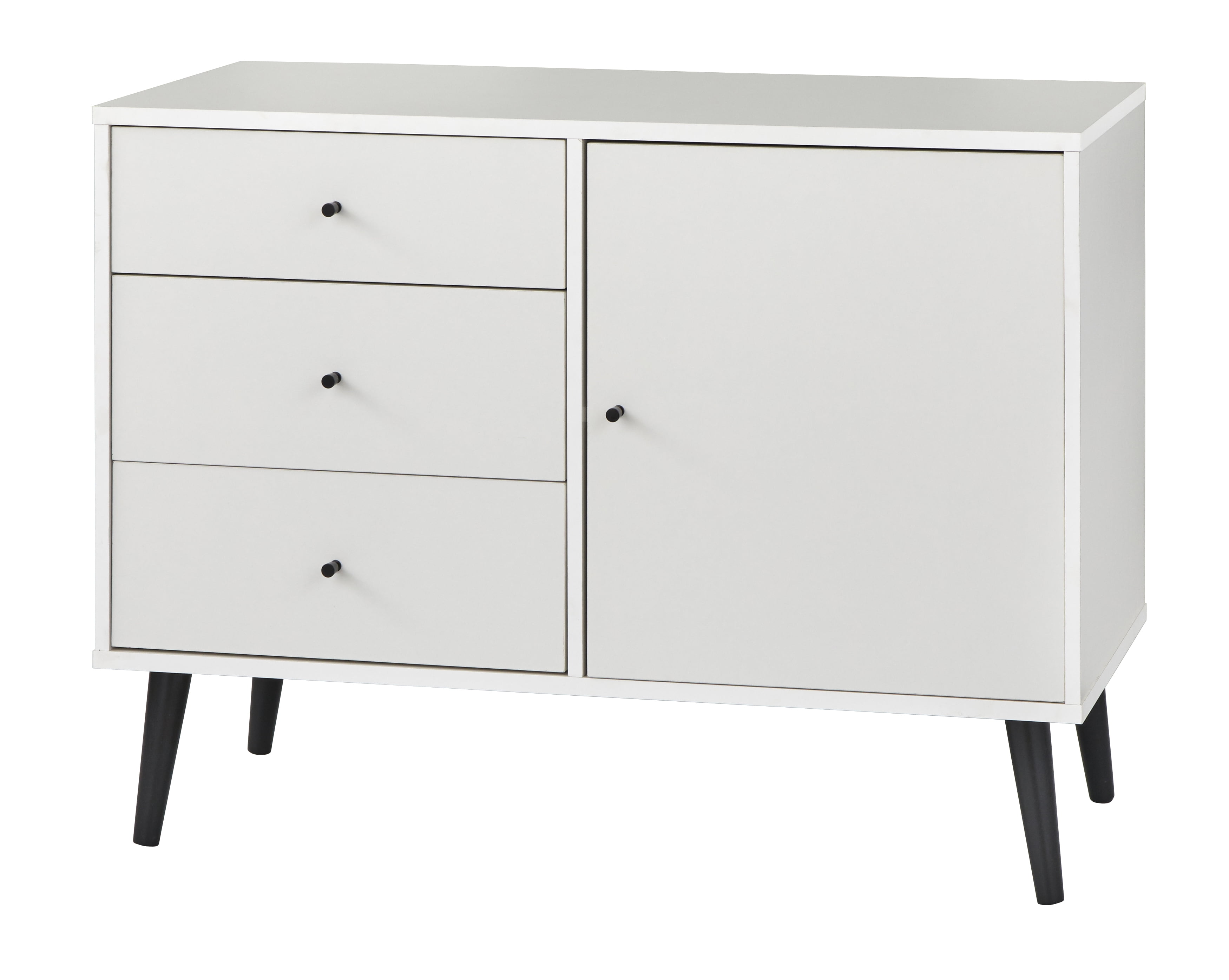 TMS Carroll Mid-Century Buffet, White