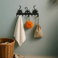 thumbnail image 3 of 1PC Set Black Metal Cat Wall Hooks - Elegant Personalized Home Decor for Bedroom & Living Room - Unique Halloween Decor Gift Idea, Christmas Home Decoration, Kitchen & Bathroom Wall Art, 3 of 17