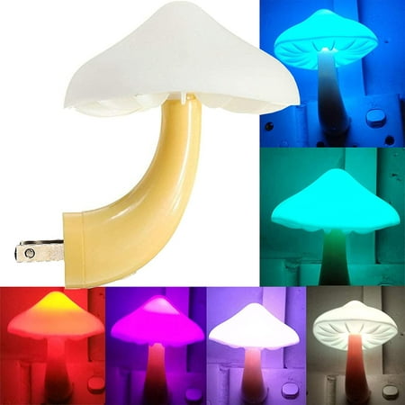 

Sensor LED Night Light Plug in Lamp Mushroom Night Light 7-Color Changing Magic Mini Pretty Mushroom-Shaped Night Lights for Adults Kids Night Light