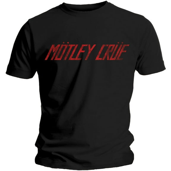 Motley Crue Unisex T-Shirt Distressed Logo (X-Large)