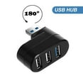 thumbnail image 4 of Topwoner 3 Port USB 3.0 Hub Mini 90 / 180 Degree Rotatable Plug-and-play Hot Plugging High Speed Splitter For MacBook Pro PC Laptop, 4 of 6