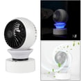 thumbnail image 4 of Ventilador de circulación de aire circulante con oscilación automática de 120  degree Ventilador de escritorio inalámbrico con luz de respiración 3 Negro BLESIY circulador de aire, 4 of 6