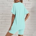thumbnail image 3 of Wensltd Women's 2 Piece Sets Lounge Clothes Summer Short Sleeve Matching Outfits, 3 of 5