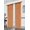 Orange, variant on Gianna Pleated Jacquard 52X84 Inch Decorative Shining Elegant Lurex Window Curtain Panel with 8 Grommets, Single Panel for Living Room Bedroom Wide Window Door, Taupe