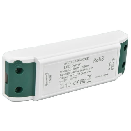 

LED Power Driver Easy To Install LED Transformer Driver 50/60Hz Easy To Hide For LED Light Strips For Cabinet Lights For LED Displays