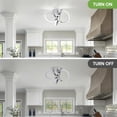 thumbnail image 4 of ADISUN Modern Led Ceiling Light Fixture Hallway Lights Flush Mount Ceiling Lamp for Bedroom Kitchen Bathroom Aisle Staircase, Chrome, Cool White 6000K, 4 of 9