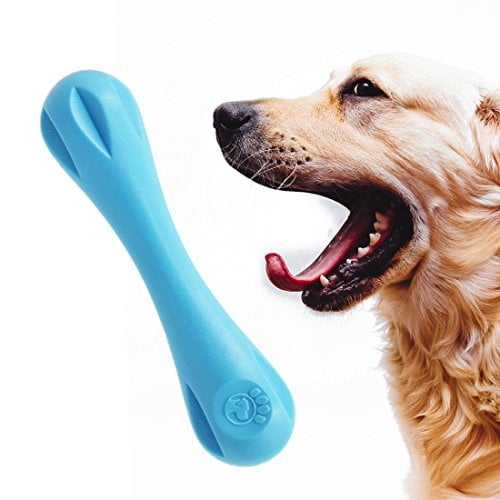 Dog Chew Toys, Tough Dog Chews Toy for Aggressive Chewers Indestructible Rubber Bone Toys