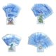 thumbnail image 1 of Paquete de 100 (tamaño utilizable de 1,49x1,89 pulgadas) Pvc transparente con cierre de cremallera, envoltura de joyería, bolsa de polietileno antioxidante, joyería resellable, ani, 1 of 1