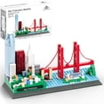 thumbnail image 1 of Apostrophe Games San Francisco Skyline Building Block Set (459 piezas) Incluye el puente Golden Gate y más - Modelo de arquitectura para niños y adultos, 1 of 5