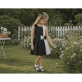 thumbnail image 5 of Sunny Fashion Girls Dress Color Block Contrast White Black Bow Tie 8, 5 of 12