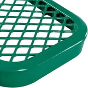 Global Industrial 72L Expanded Metal Mesh Bench w/Back Rest, Green