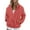 A043-Watermelon Red, variant on BDPORKAS Womens Fleece Jacket Fall Winter Full Zip Sherpa Coat No Hood