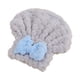 thumbnail image 2 of Toalla superabsorbente para el cabello para mujer, gruesa, de coral polar, con lazo, elástica, absorbente y de secado rápido, para uso doméstico., 2 of 8