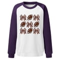 thumbnail image 3 of TINZ Chandail à Capuchon Décontracté et Épais à Imprimé Rouge pour Femmes Sweat à Capuche Floral Sans Capuche Couleur Courte, 3 of 3