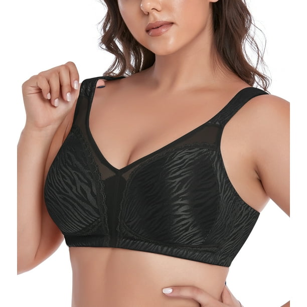 Exclare Women's Minimizer Bras Comfort Non Padded Full Figure Large