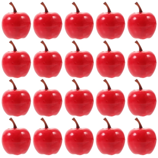 20 Pcs Modèle de Mini Pommes de Simulation Ornement Modèle de Pommes Réalistes Modèle de Fruit Ornement