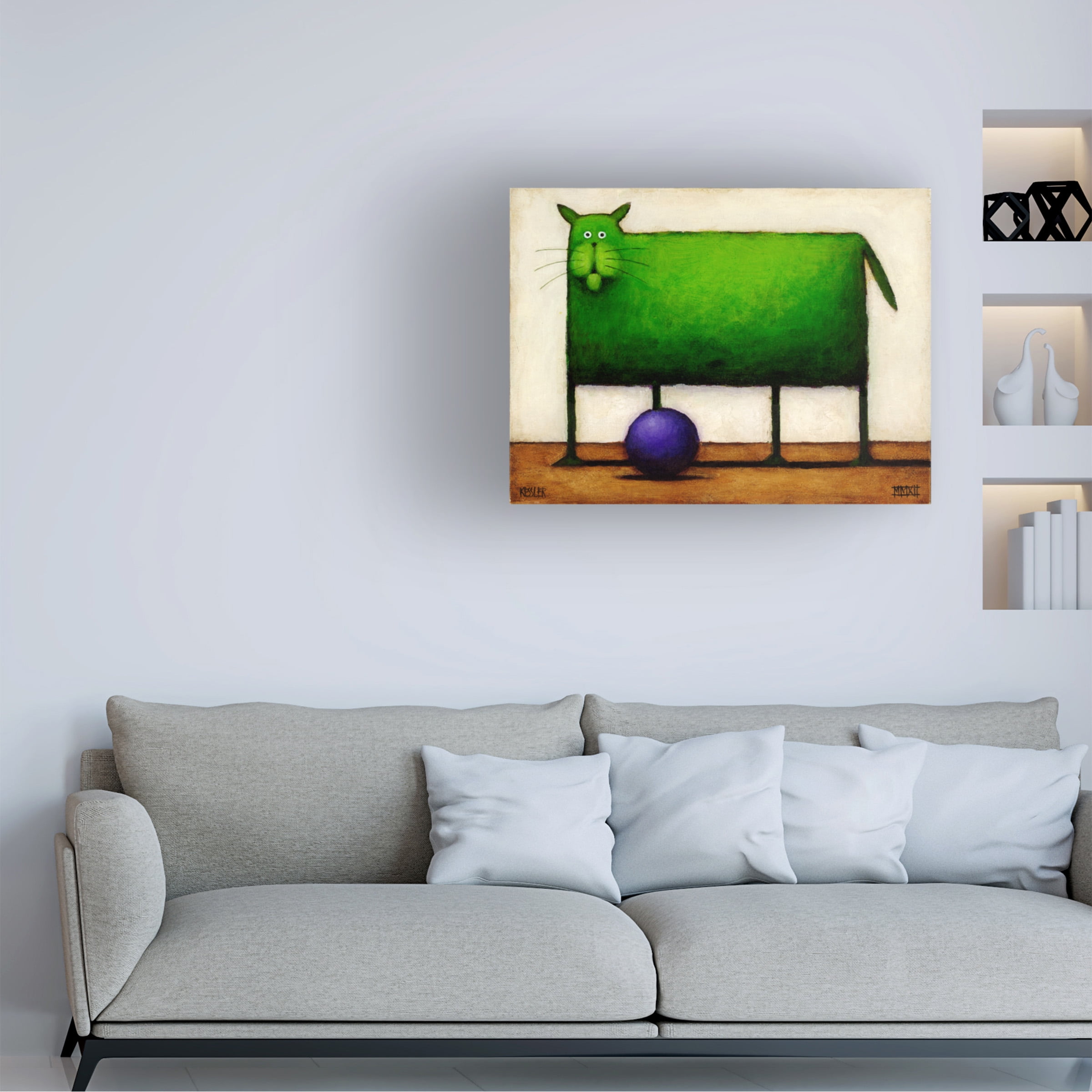 Trademark Fine Art 'Green Trouble I' Canvas Art by Daniel Patrick Kessler