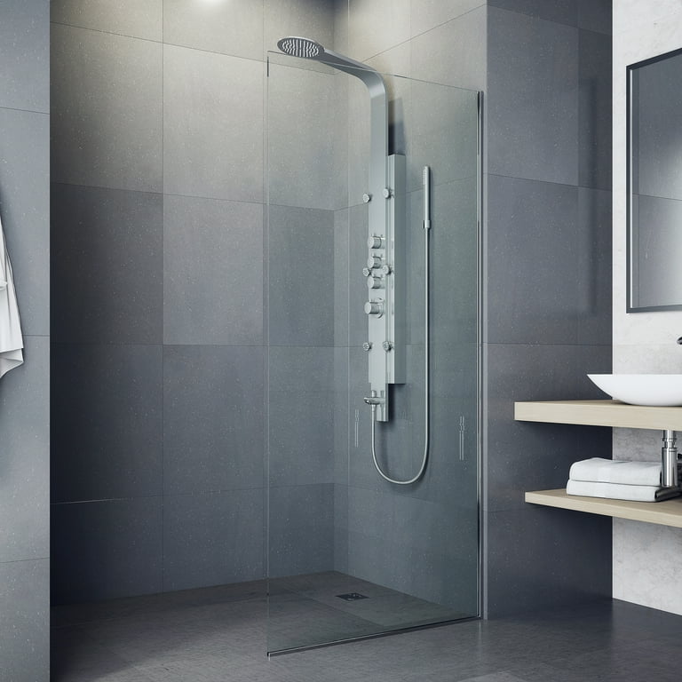 VIGO Mateo 60 in. H x 7 in. W 6-Jet Shower Panel System with Fixed