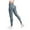 Blue, variant on Womens Seamless Leggings High Waisted Tummy Control Yoga Pants Butt Lifting Workout Booty Tights White S