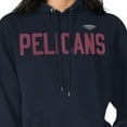 thumbnail image 3 of Women's G-III 4Her by Carl Banks  Navy New Orleans Pelicans Dot Print Pullover Hoodie, 3 of 3