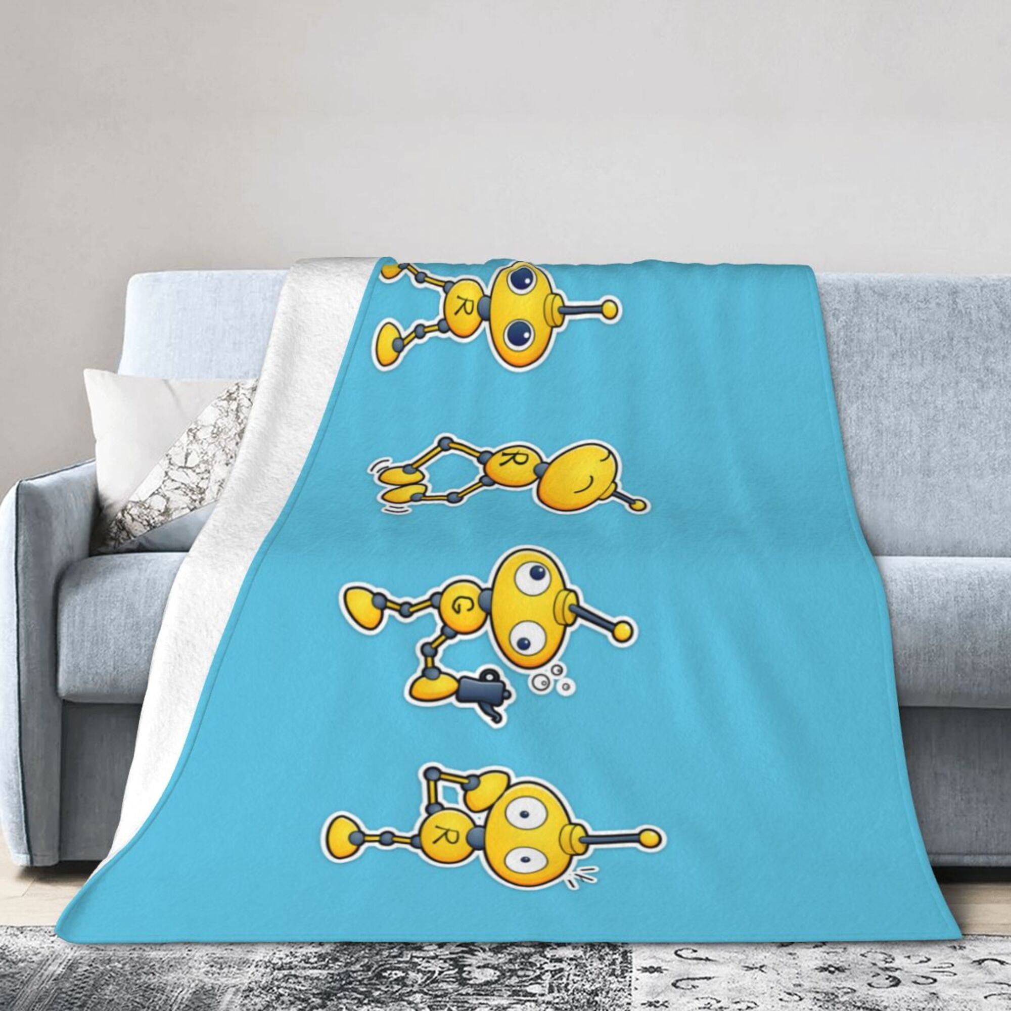 Robots Rule Plush Blanket