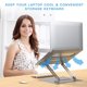 thumbnail image 1 of unbranded Soporte Para Laptop De Aleación De Aluminio Plegable Y Ajustable En Color Plata, 1 of 8