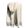 thumbnail image 1 of Summer scarf an oversized long light linen beach gauze shawl, 1 of 5